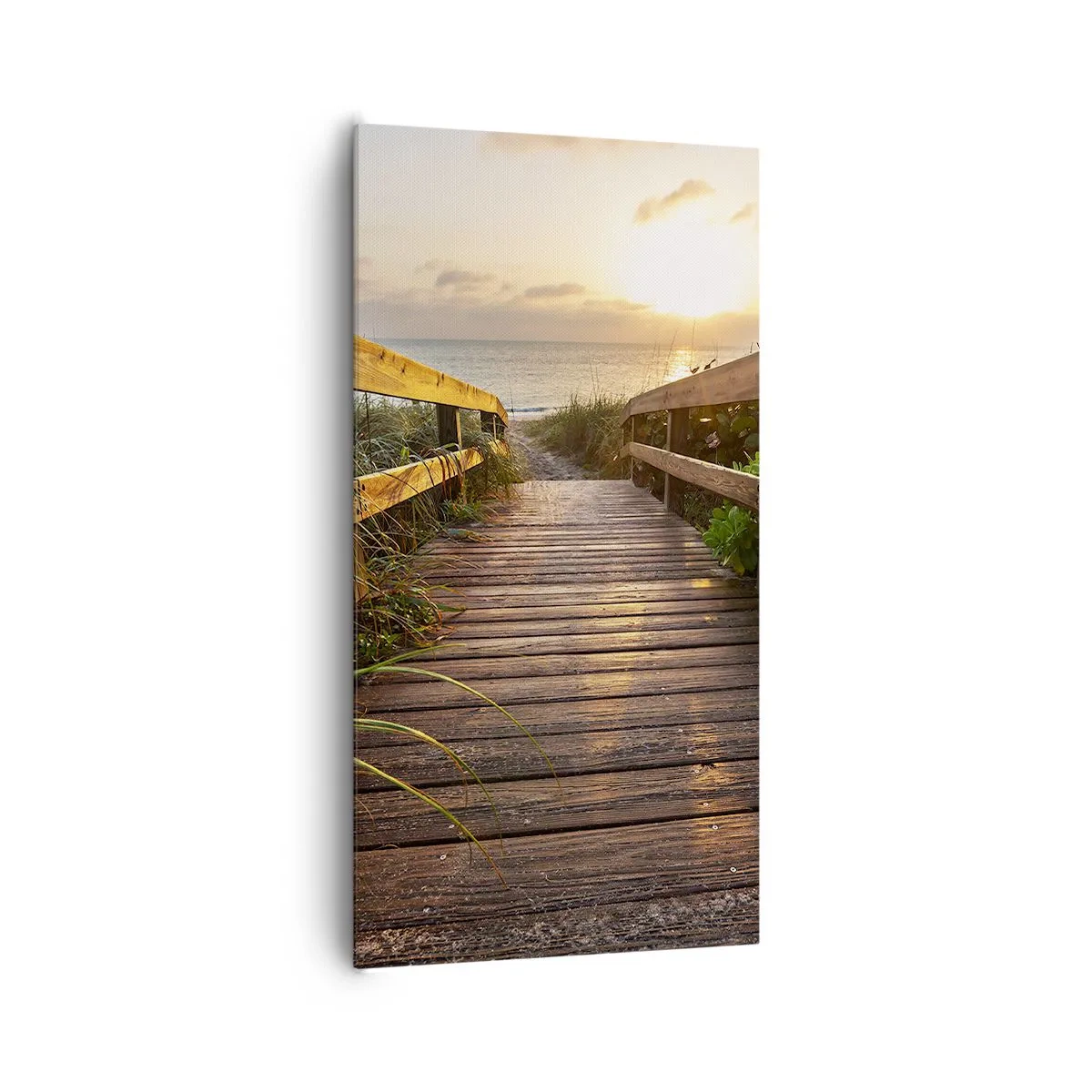 Cuadro sobre lienzo - Impresión de Imagen - Y directamente a la orilla - 65x120 cm