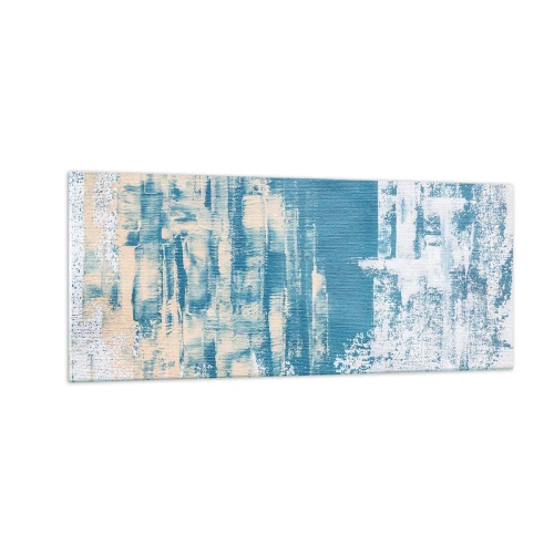 Cuadro sobre vidrio - Impresiones sobre Vidrio - A través de un carámbano - 100x40 cm