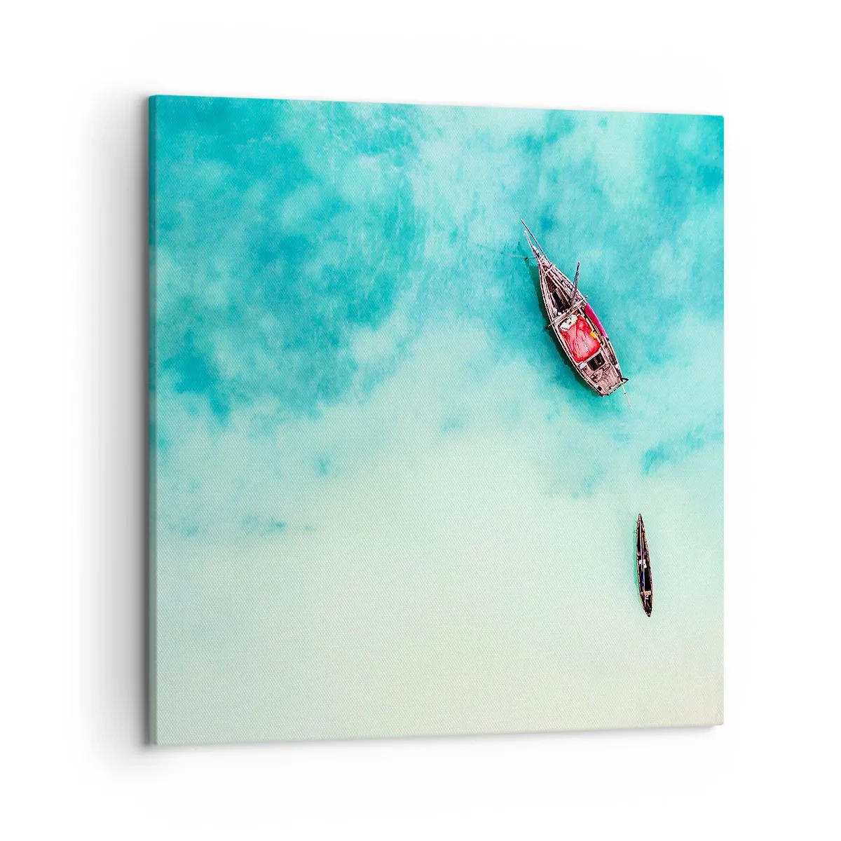 Cuadro sobre lienzo - Impresión de Imagen - Porque en las playas de Zanzíbar, cuando las aguas se desbordan... - 50x50 cm