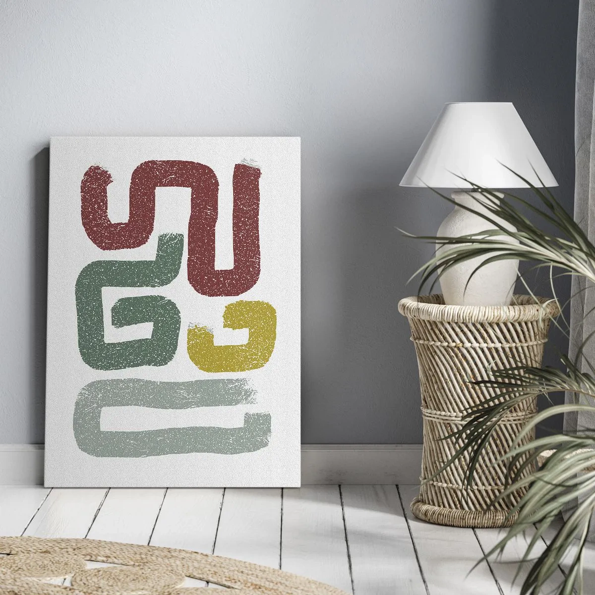 Cuadro sobre lienzo - Impresión de Imagen - En un idioma desconocido - 55x100 cm