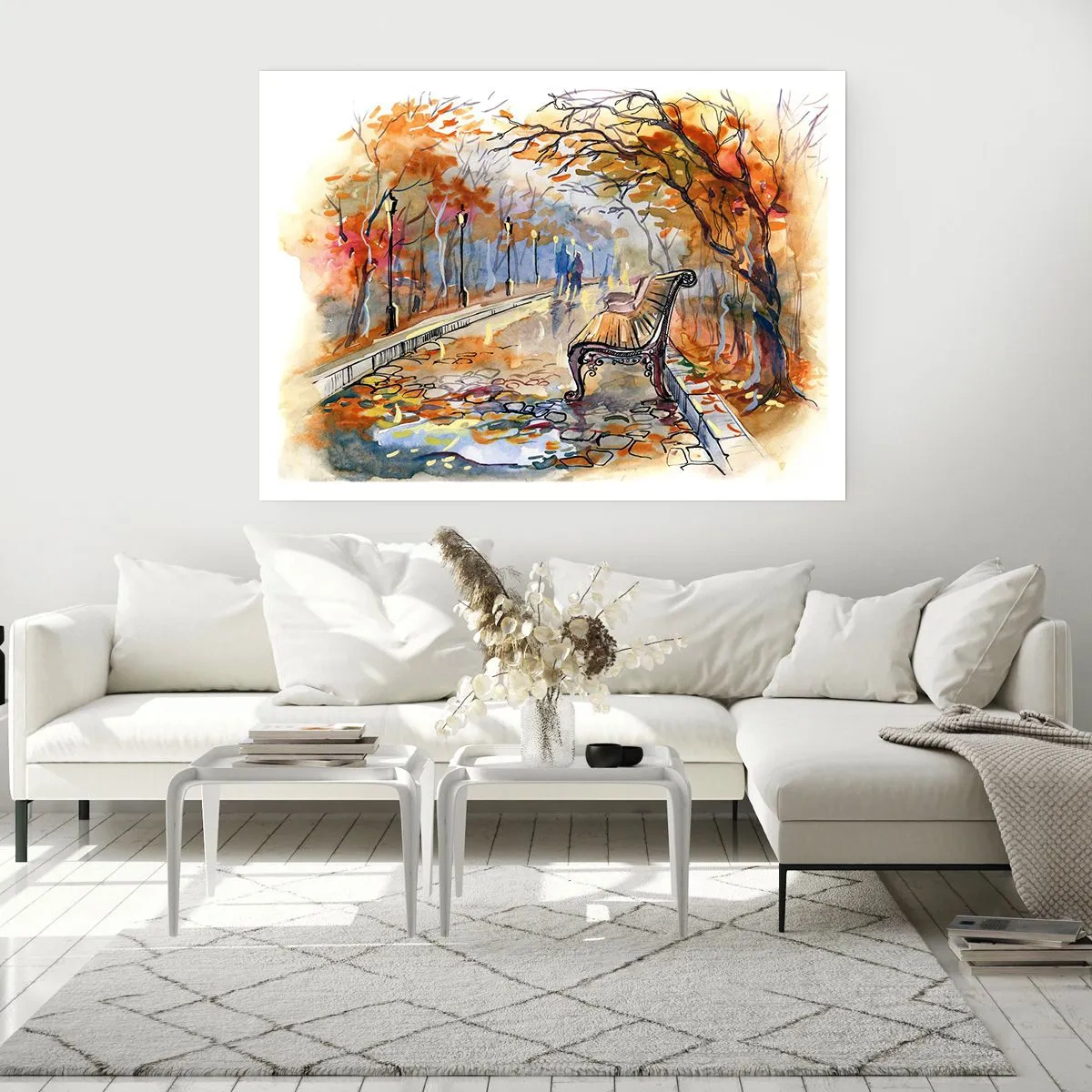 Póster - Caminemos juntos hacia el otoño - 40x30 cm