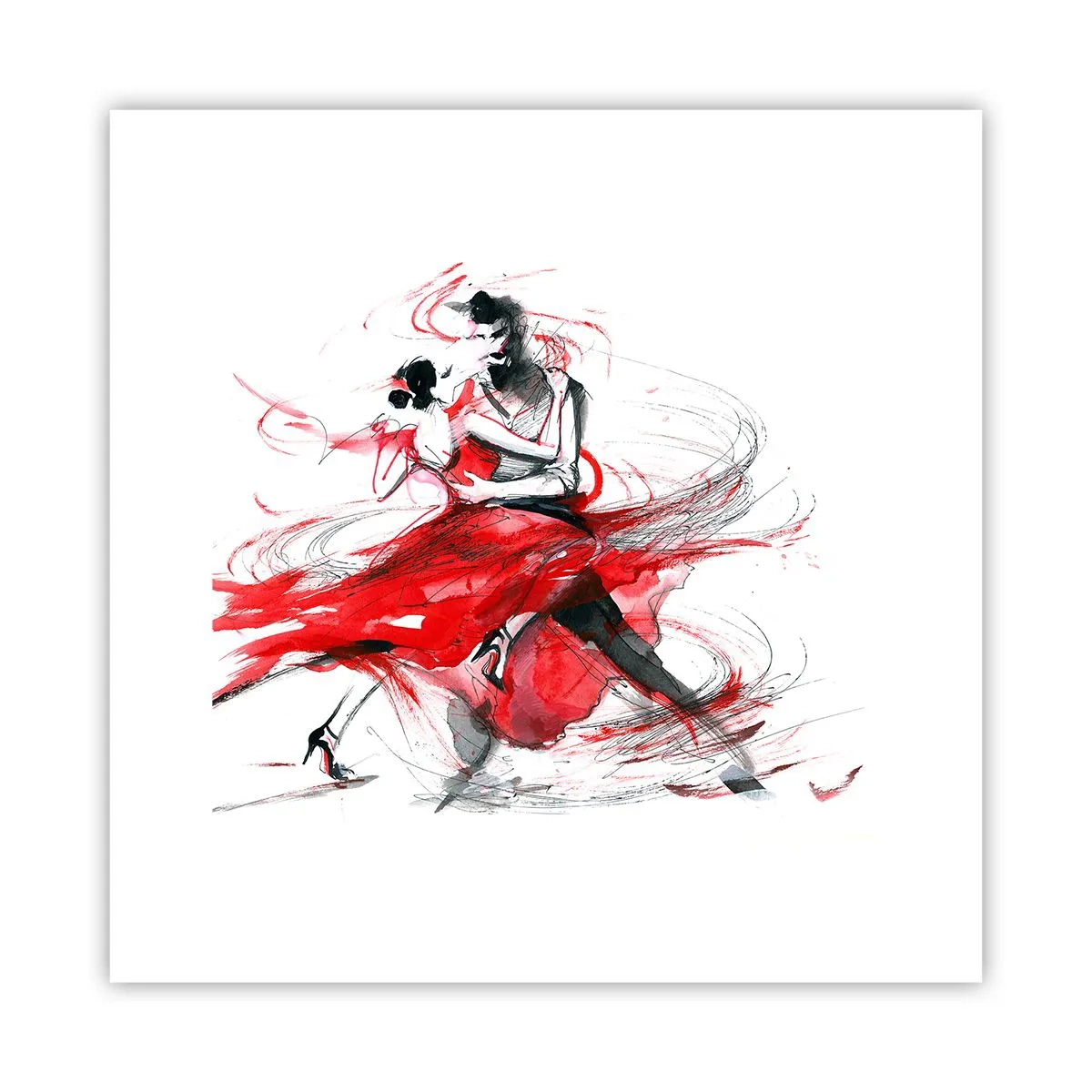 Póster - El tango: el ritmo de la pasión - 30x30 cm