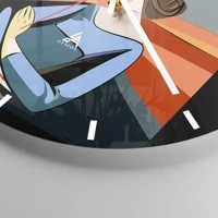 Esfera sin numeración, con rayas