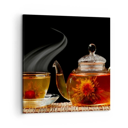 Cuadro sobre lienzo - Impresión de Imagen - Magia y el arte del té - 50x50 cm