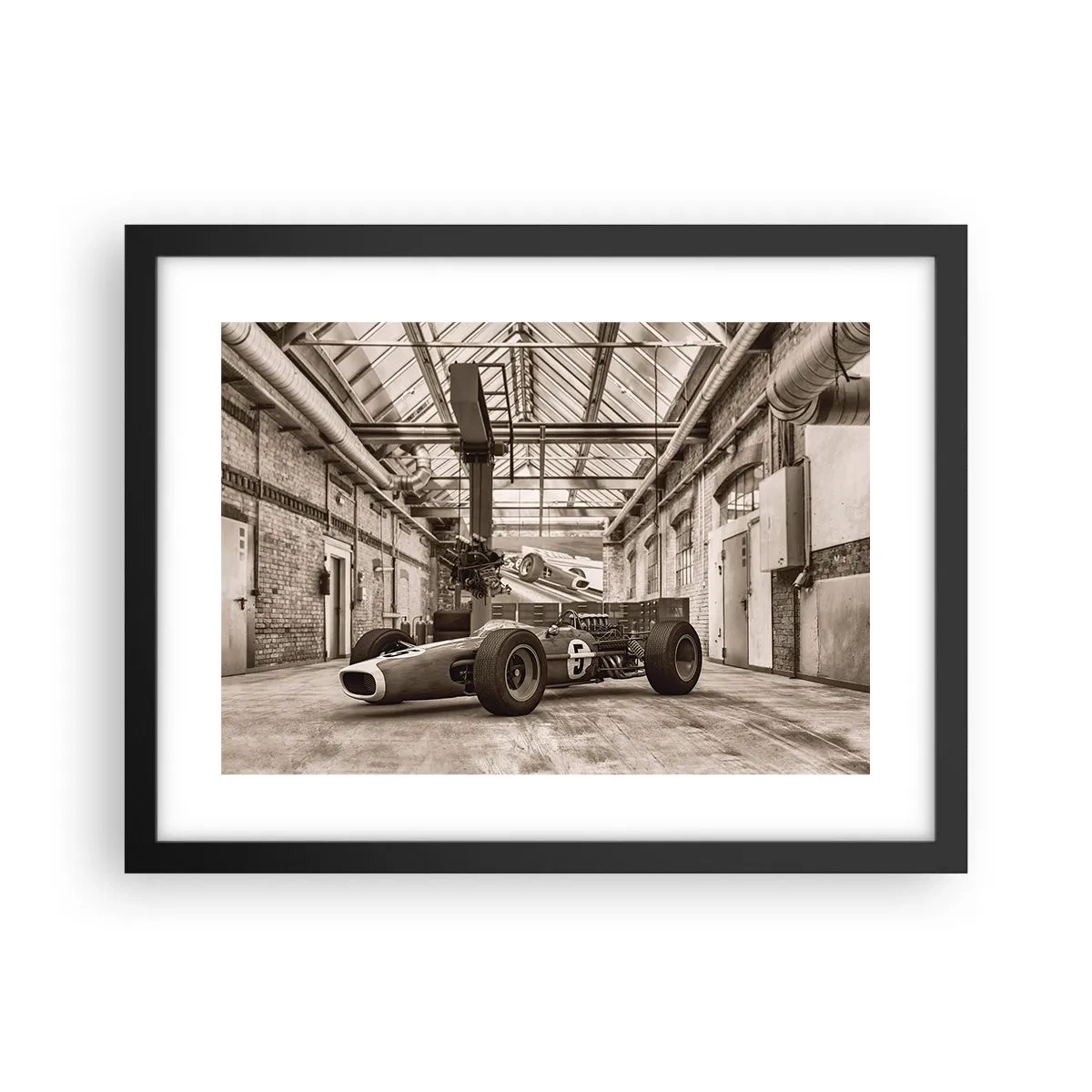 Póster en marco negro - El descanso del vencedor - 40x30 cm