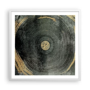 Póster en marco blanco - Cambio y perpetuidad - 60x60 cm