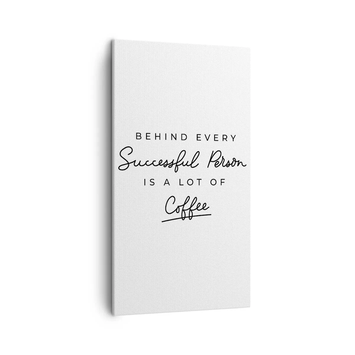 Cuadro sobre lienzo - Impresión de Imagen - El secreto del éxito - 45x80 cm