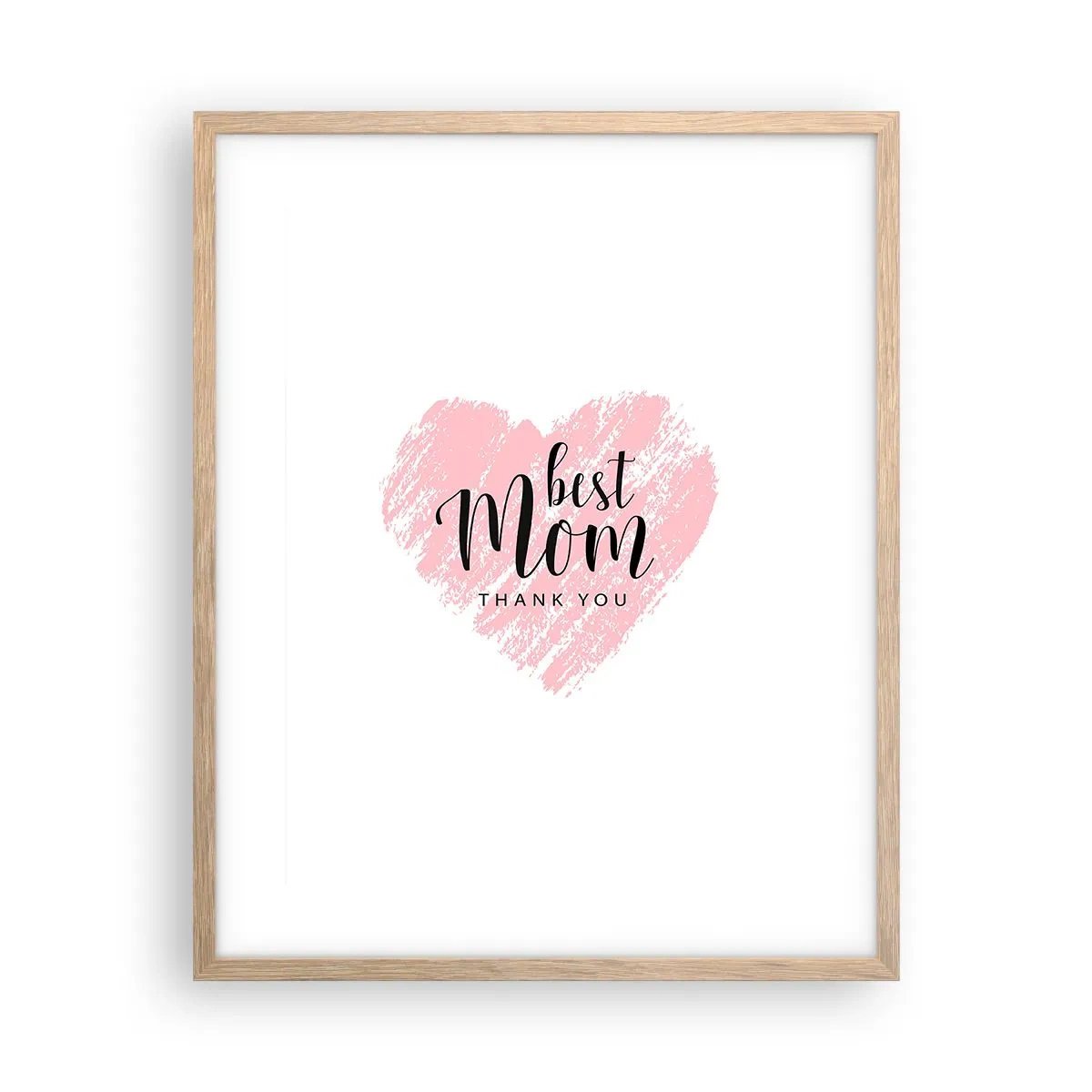 Póster en marco roble claro - En cualquier momento de tu vida - 40x50 cm