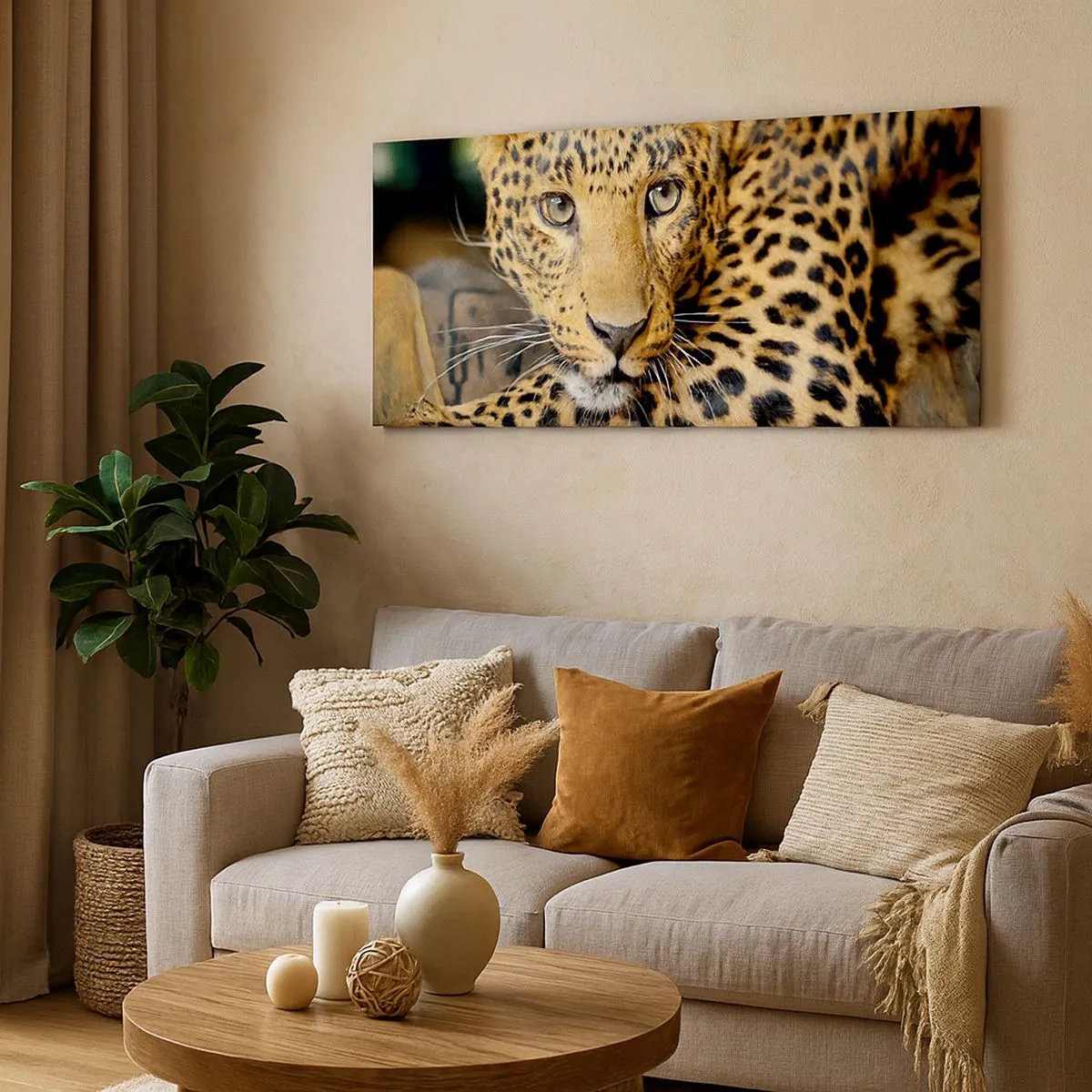 Cuadro sobre lienzo - Impresión de Imagen - No tengas miedo, vamos - 100x40 cm