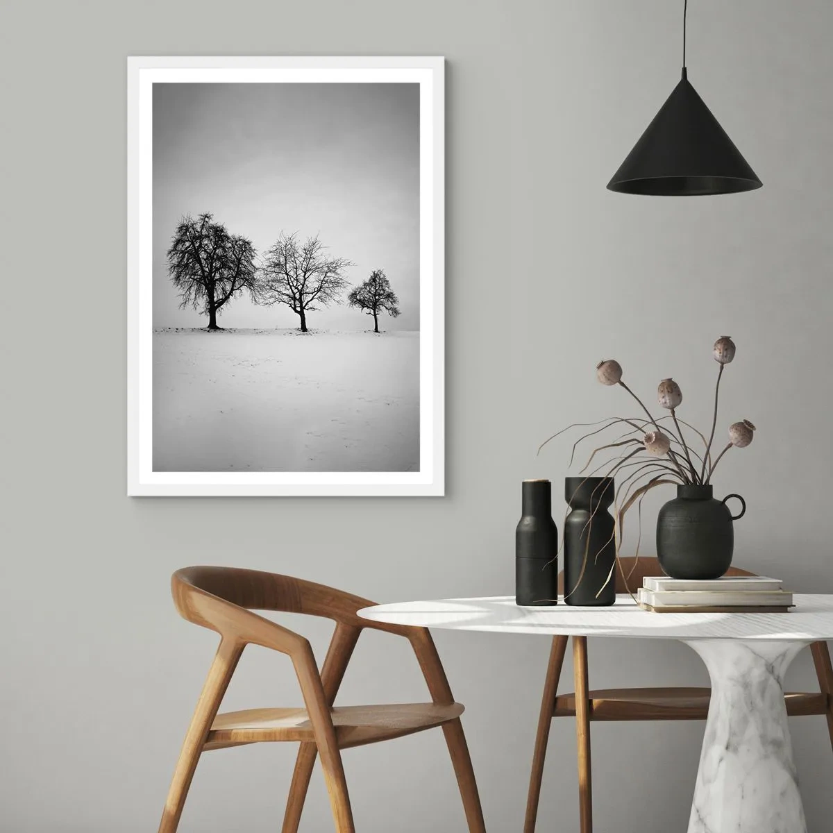 Póster en marco blanco - ¿Con qué sueñan? - 40x50 cm