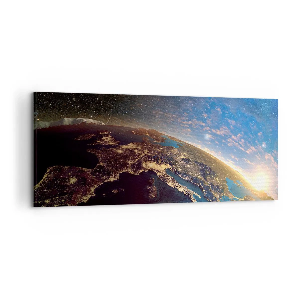 Cuadro sobre lienzo - Impresión de Imagen - Mirémonos a nosotros mismos desde la distancia - 100x40 cm