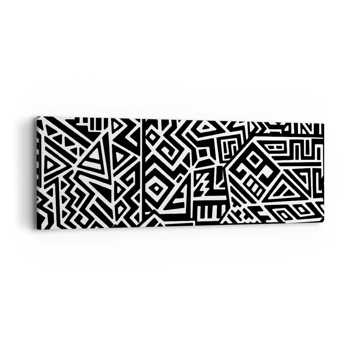 Cuadro sobre lienzo - Impresión de Imagen - Composición precolombina - 90x30 cm