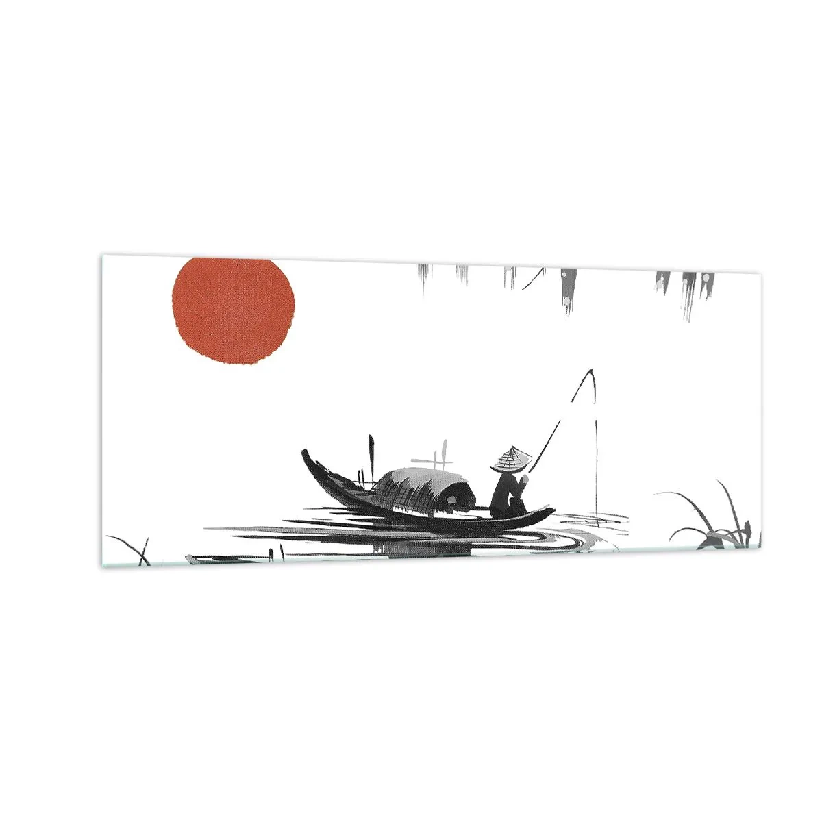 Cuadro sobre vidrio - Impresiones sobre Vidrio - Una tarde asiática - 100x40 cm