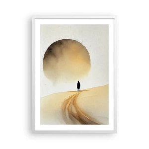 Póster en marco blanco - Siempre un anhelo - 50x70 cm