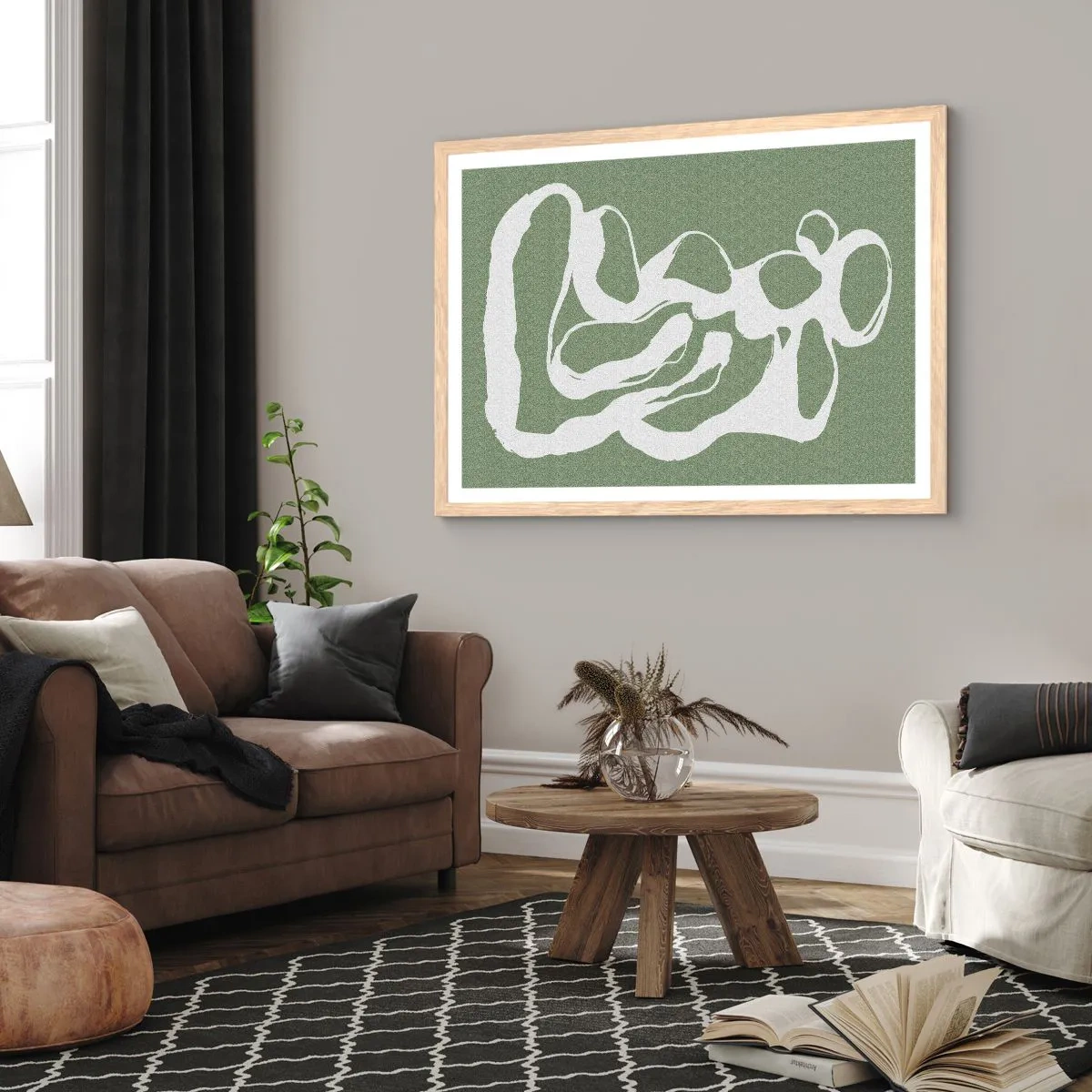 Póster en marco roble claro - La llamada del espacio - 40x30 cm