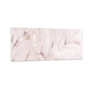 Cuadro sobre vidrio - Impresiones sobre Vidrio - En rosa - 100x40 cm