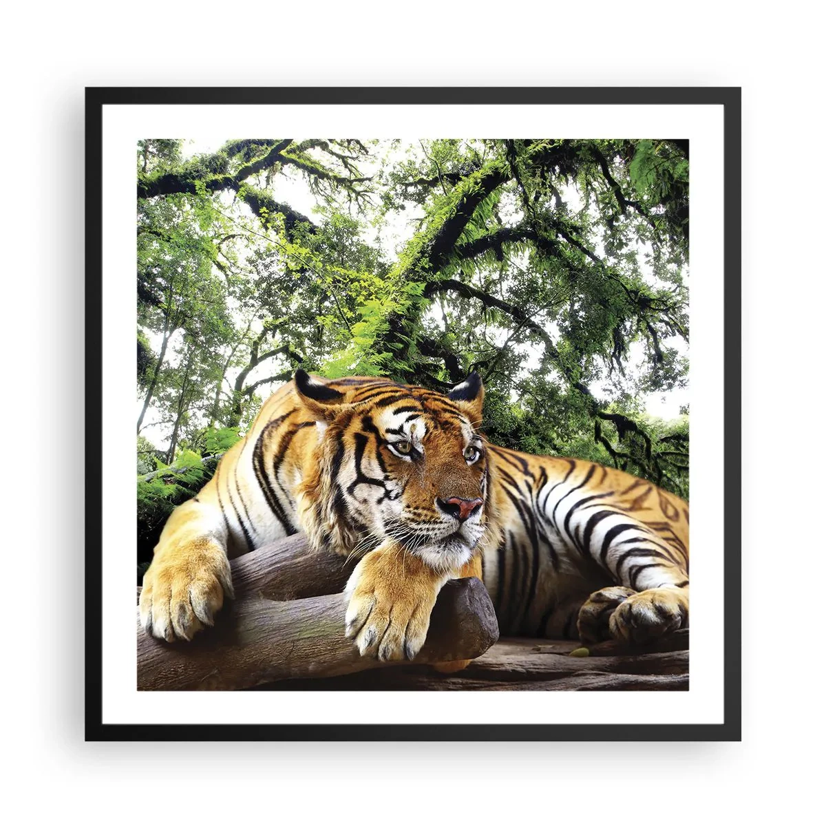 Póster en marco negro - Atentamente - 60x60 cm