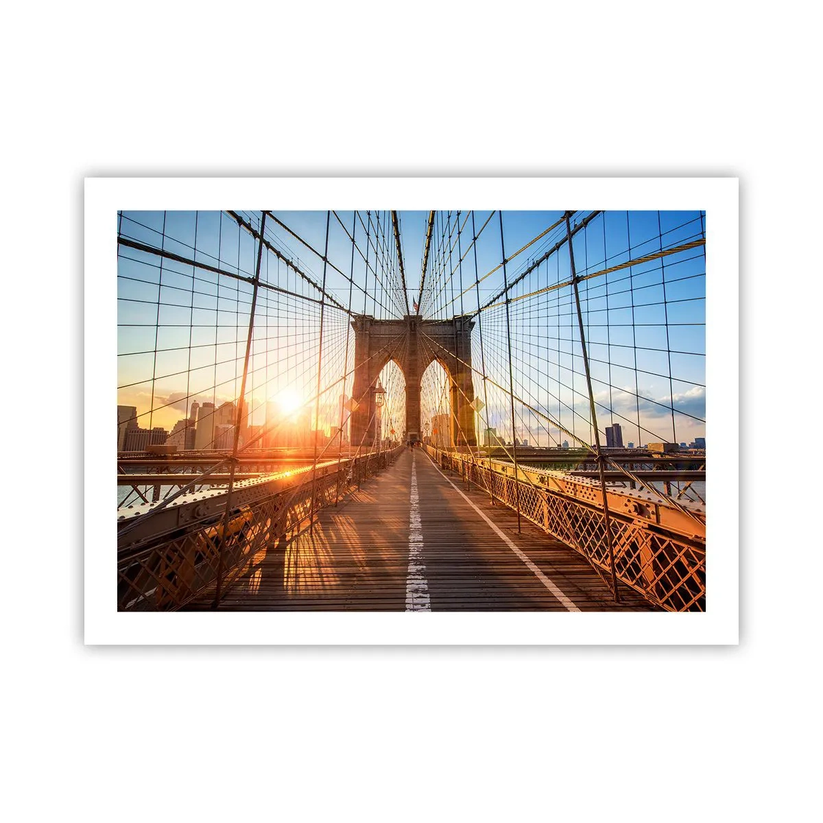Póster - En el puente dorado - 70x50 cm
