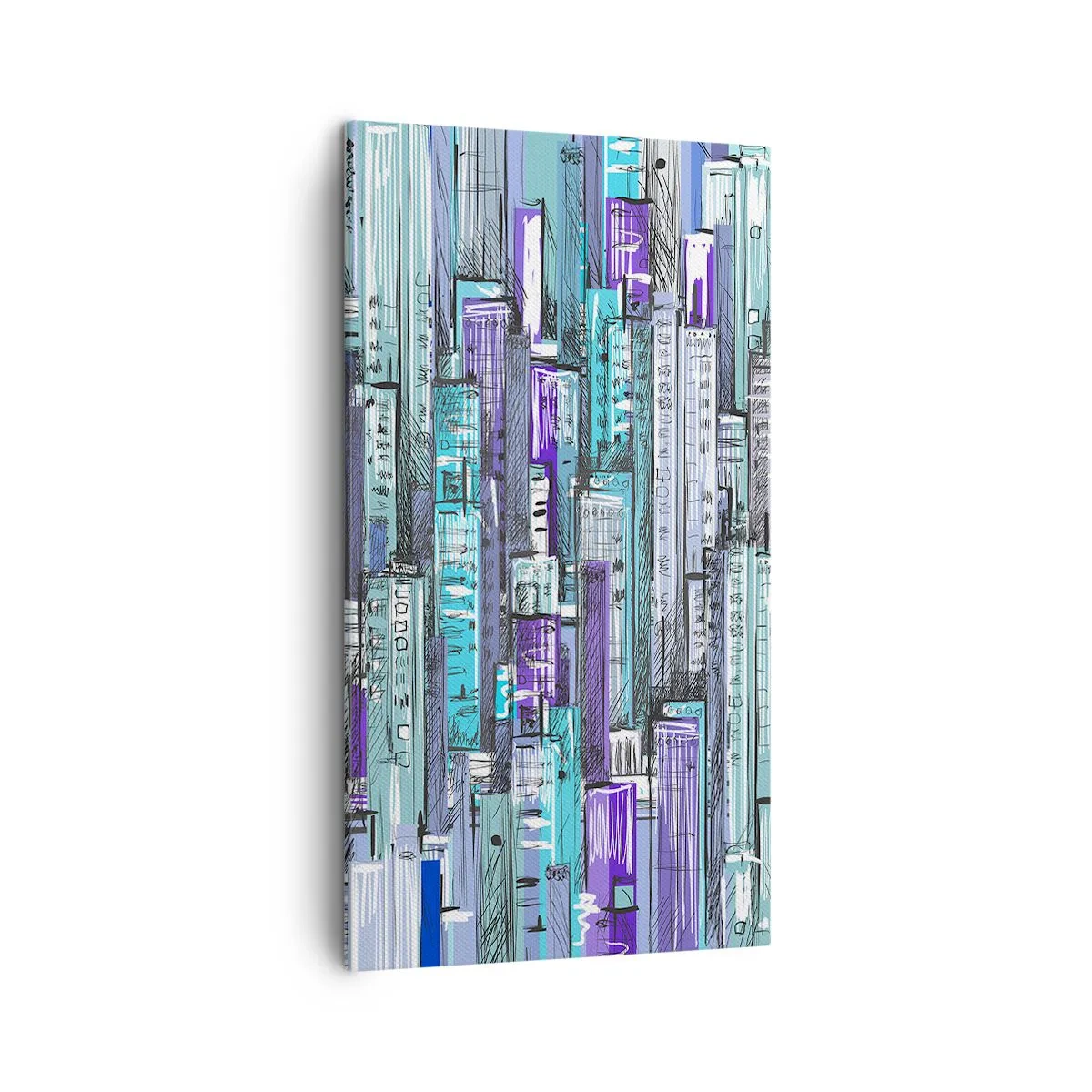 Cuadro sobre lienzo - Impresión de Imagen - Azul del cielo - 45x80 cm