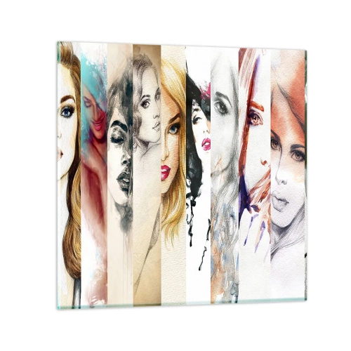 Cuadro sobre vidrio - Impresiones sobre Vidrio - Y siempre eres tú - 70x70 cm