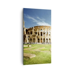 Cuadro sobre lienzo - Impresión de Imagen - Todavía se oye el sonido de las armas - 55x100 cm