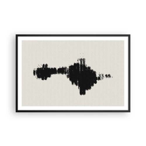 Póster en marco negro - Vibraciones de la imaginación - 91x61 cm