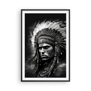 Póster en marco negro - Líder y guerrero - 61x91 cm