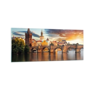 Cuadro sobre vidrio - Impresiones sobre Vidrio - La belleza no tiene edad - 100x40 cm