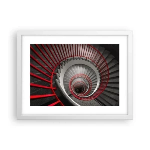 Póster en marco blanco - Juegos arquitectónicos - 40x30 cm