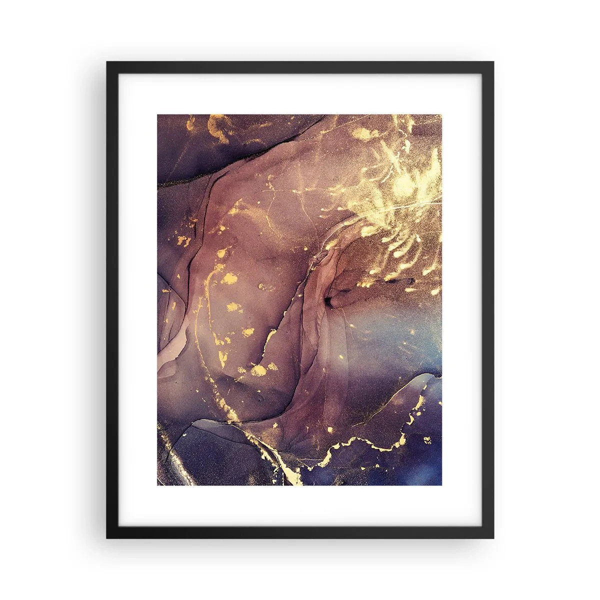 Póster en marco negro - Materia y espíritu - 40x50 cm