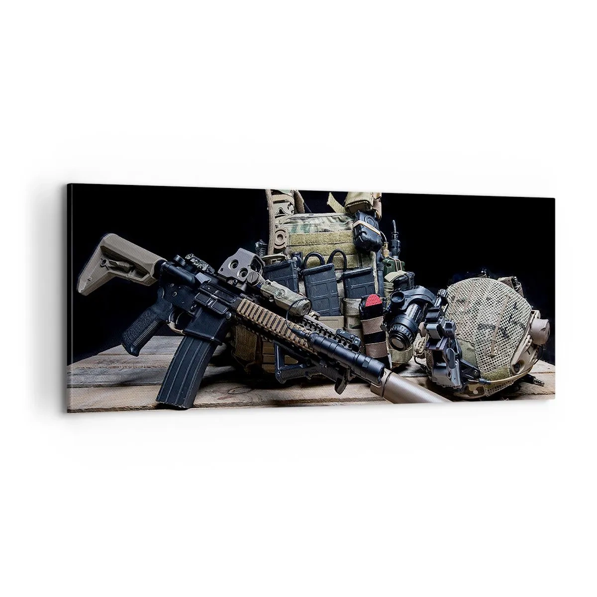 Cuadro sobre lienzo - Impresión de Imagen - ¡Descansen! - 100x40 cm