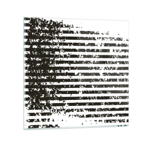 Cuadro sobre vidrio - Impresiones sobre Vidrio - Ritmo y ruido - 60x60 cm