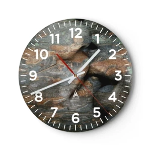 Reloj de pared - Reloj de vidrio - Juntos para siempre - 30x30 cm