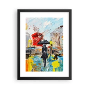 Póster en marco negro - Leyendas parisinas - 30x40 cm