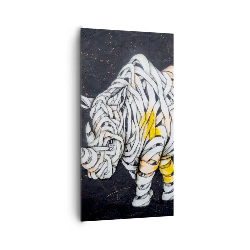 Cuadro sobre lienzo - Impresión de Imagen - El mito de la momia rinoceronte - 65x120 cm