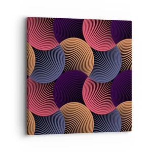 Cuadro sobre lienzo - Impresión de Imagen - En un ritmo circular - 30x30 cm