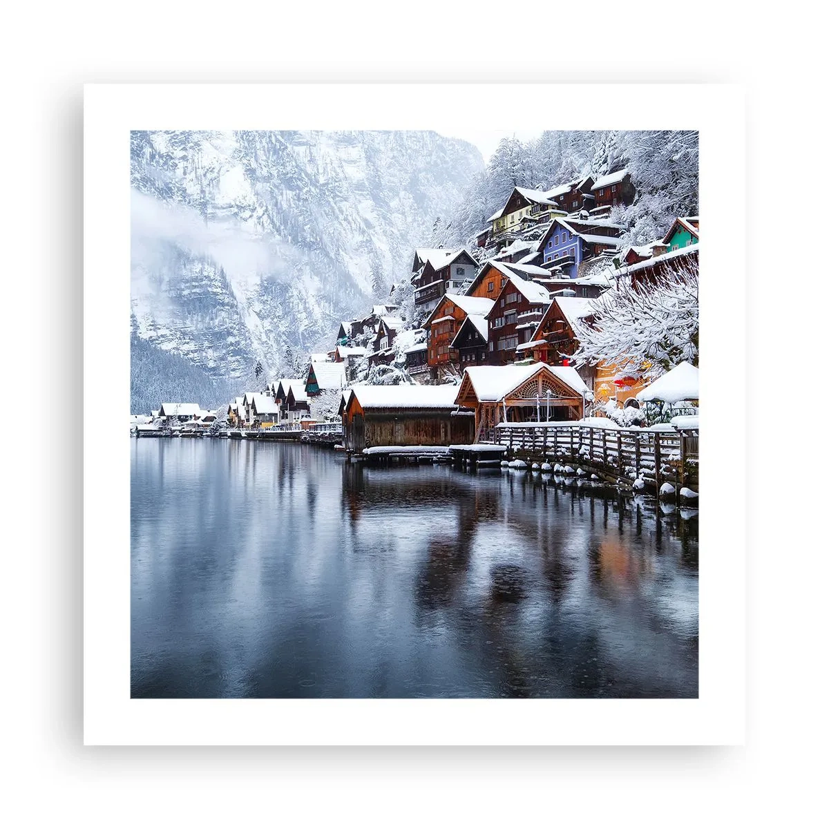 Póster - En un decorado de invierno - 50x50 cm