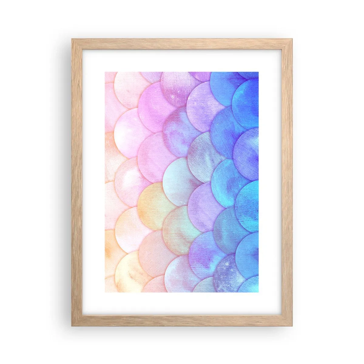 Póster en marco roble claro - Concha de perla - 30x40 cm