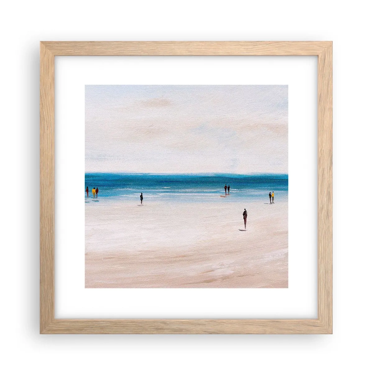 Póster en marco roble claro - Necesidad natural - 30x30 cm