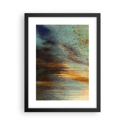 Póster en marco negro - Una composición colorista no accidental - 30x40 cm