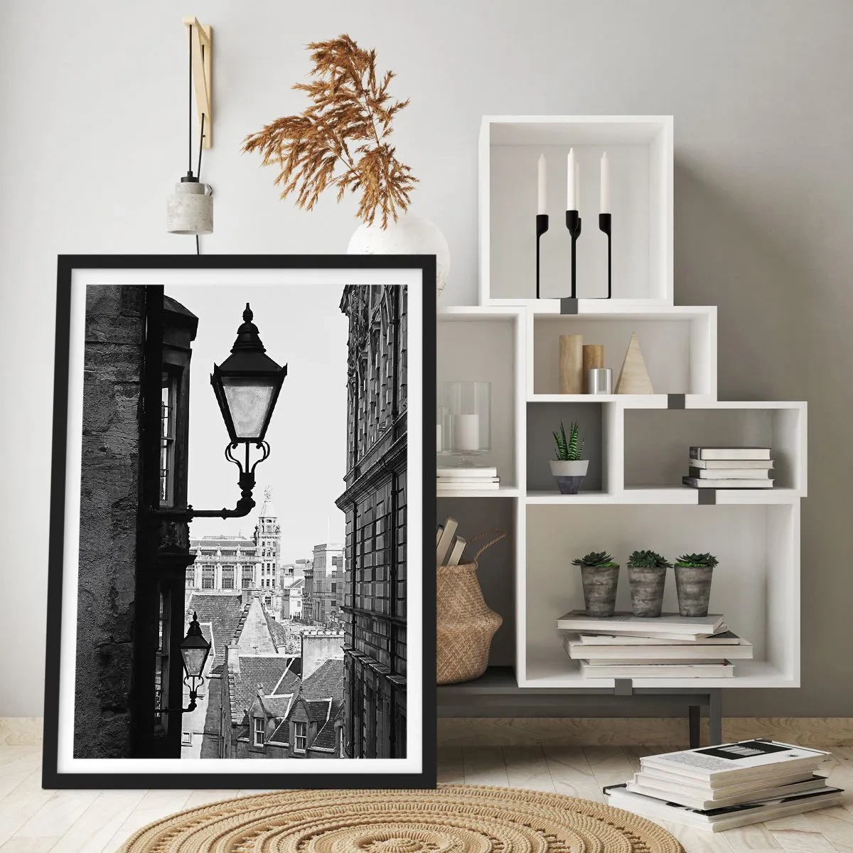 Póster en marco negro - Un cuento de Edimburgo - 50x70 cm