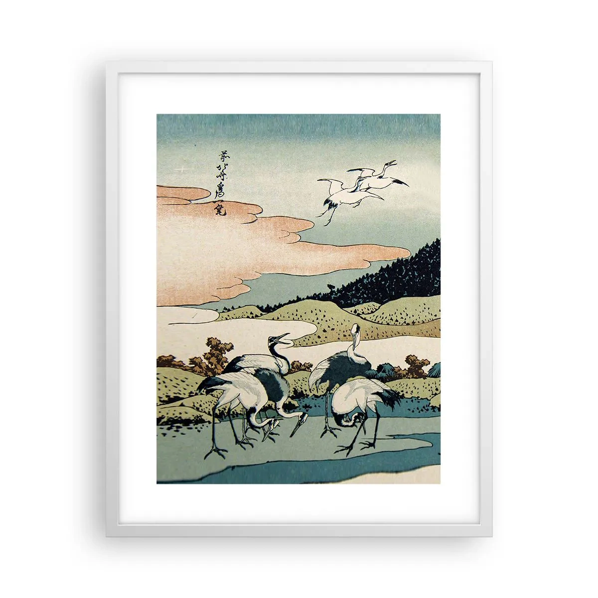 Póster en marco blanco - Alma japonesa - 40x50 cm
