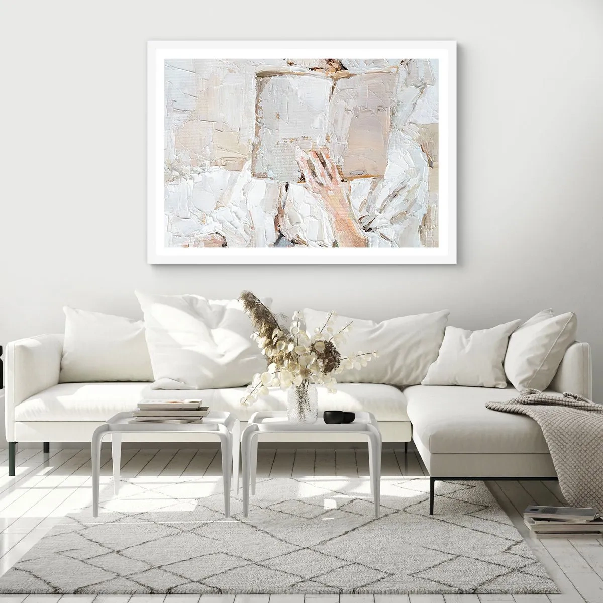 Póster en marco blanco - En otro mundo - 50x40 cm