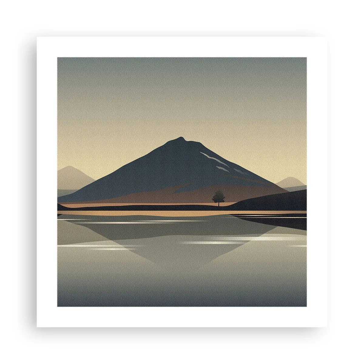 Póster - Reflejo de espejo - 50x50 cm