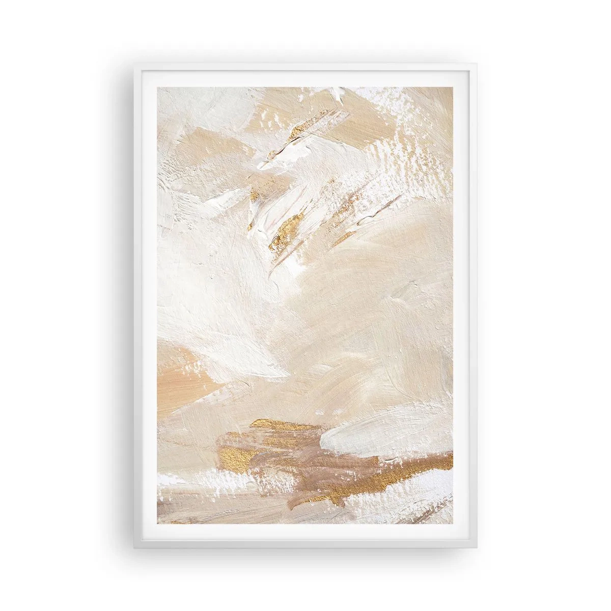 Póster en marco blanco - Composición en pastel - 70x100 cm