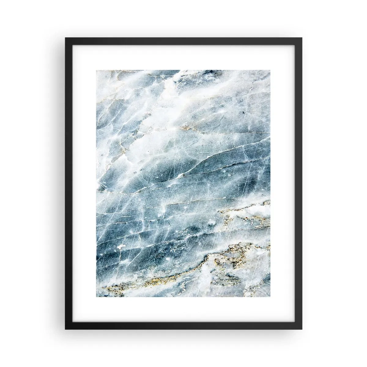 Póster en marco negro - El mundo de hielo - 40x50 cm