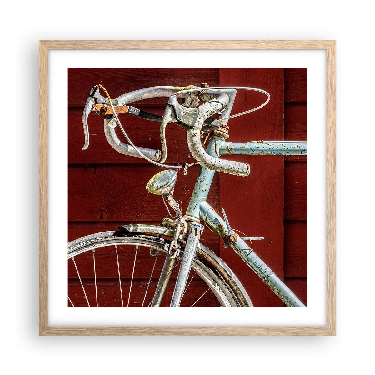 Póster en marco roble claro - Creada para las victorias - 50x50 cm