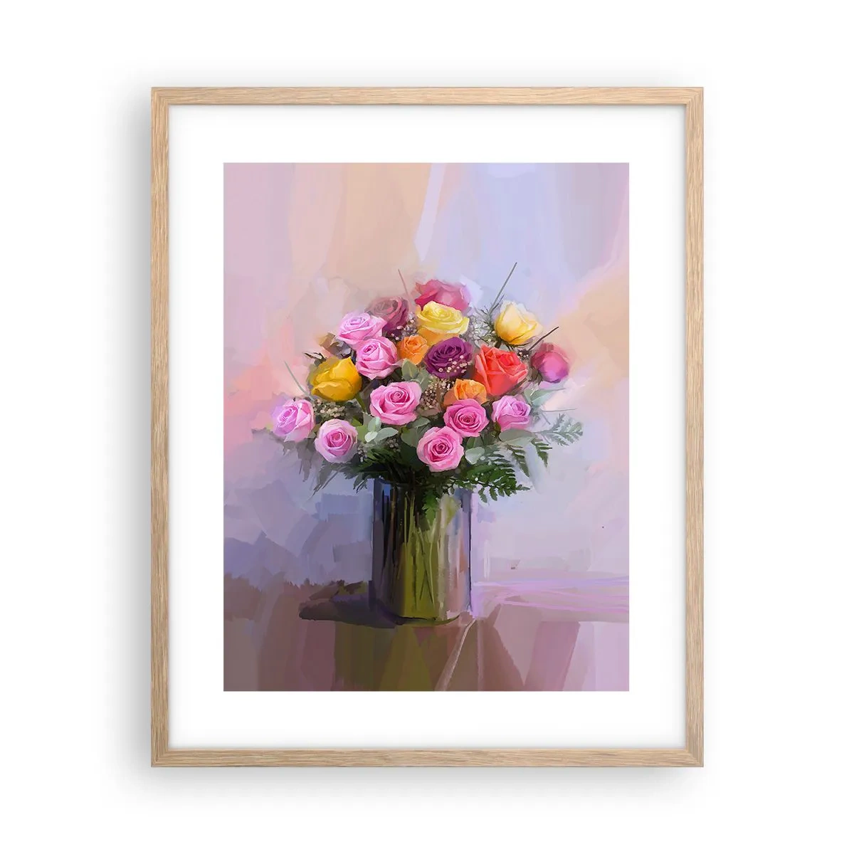 Póster en marco roble claro - Belleza inmortalizada - 40x50 cm