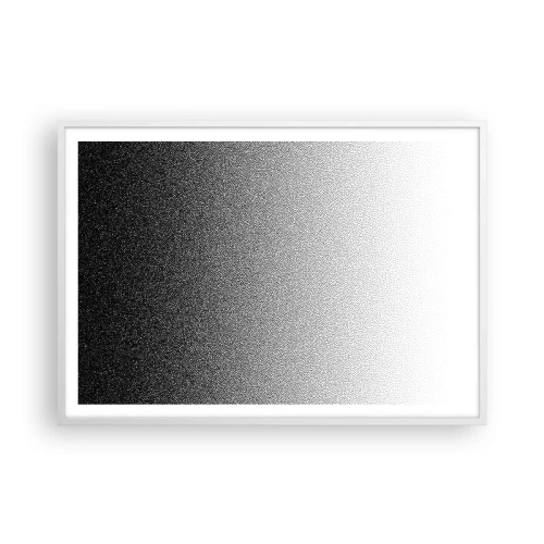 Póster en marco blanco - Hacia la luz - 100x70 cm