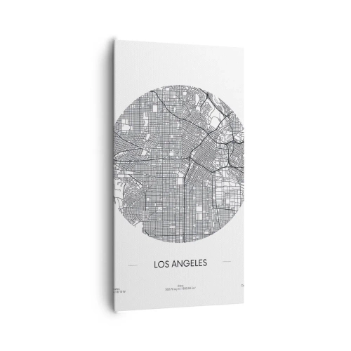 Cuadro sobre lienzo - Impresión de Imagen - Anatomía de Los Ángeles - 65x120 cm